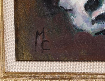 Lot 252 - Malcolm Coward - Study of a cremello horse head | oil