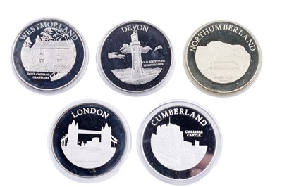 Lot 8 - The Birmingham Mint Queen Elizabeth II Silver Ancient Counties of England