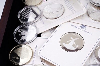 Lot 8 - The Birmingham Mint Queen Elizabeth II Silver Ancient Counties of England