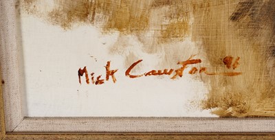 Lot 248 - Mick Cawston - Long Haired German Shepherd | oil