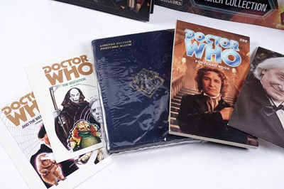 Lot 263 - A collection of Doctor Who Records, greetings cards, sweet cards and photographs