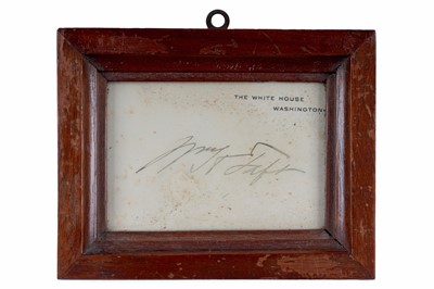 Lot 418 - William Howard Taft (1857-1930): 27th president of the United States autographed signature