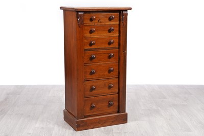 Lot 52 - A Victorian mahogany Wellington chest