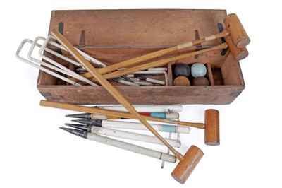Lot 467 - A croquet set