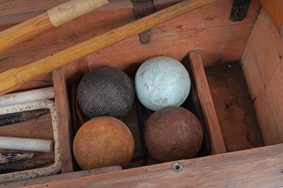 Lot 467 - A croquet set