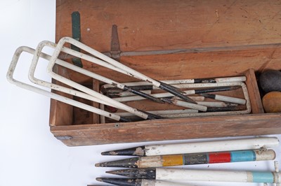 Lot 467 - A croquet set