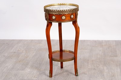Lot 58 - Louis XIV style marble topped side table