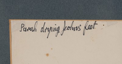 Lot 279 - Norman Cornish - Sarah drying John's feet | Flo-Master pen