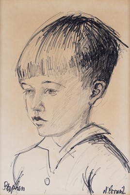 Lot 280 - Norman Cornish - Portrait of Stephen | Flo-Master pen