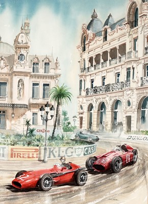Lot 95 - Michael Watson - Monaco Grand Prix | watercolour