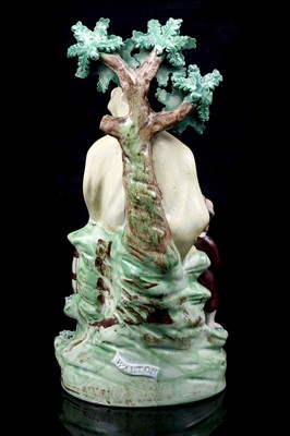 Lot 437 - A pair pearlware figures 'Elija' and 'Widow'