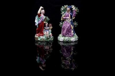 Lot 438 - Two Staffordshire religious figures