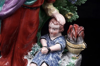 Lot 438 - Two Staffordshire religious figures