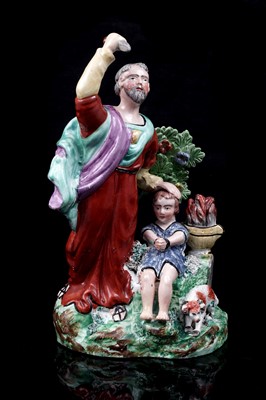Lot 438 - Two Staffordshire religious figures