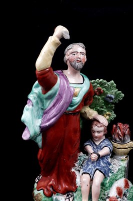 Lot 438 - Two Staffordshire religious figures