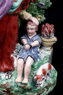 Lot 438 - Two Staffordshire religious figures