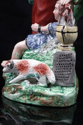 Lot 438 - Two Staffordshire religious figures