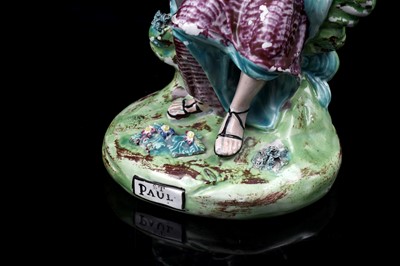 Lot 439 - Two Staffordshire pearlware religious figures