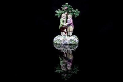 Lot 440 - A Walton pearlware figure 'Friendship'