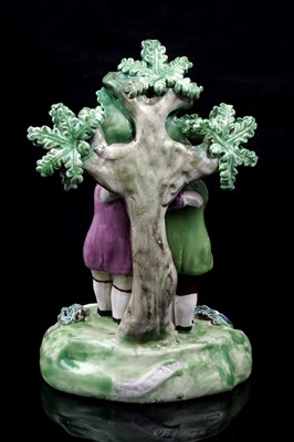 Lot 440 - A Walton pearlware figure 'Friendship'