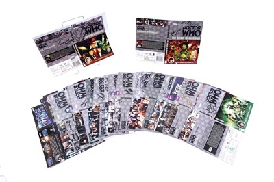 Lot 305 - A collection of thirty-four Doctor Who signed DVD sleeves