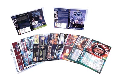 Lot 304 - A collection of thirty-one signed Doctor Who DVD and VHS sleeves