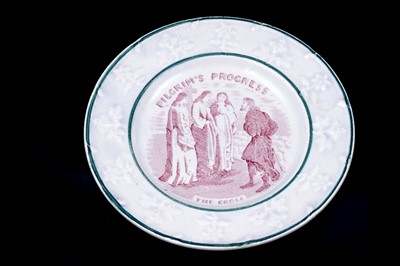 Lot 455 - Five Sunderland plaques; and two nursery plates