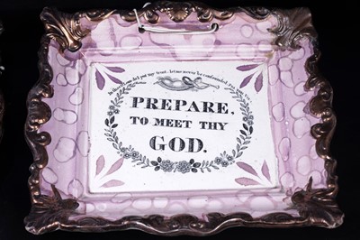 Lot 455 - Five Sunderland plaques; and two nursery plates