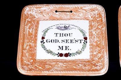 Lot 456 - Five Sunderland scripture plaques
