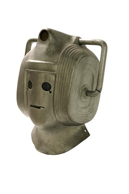 Lot 268 - A reproduction Cyberman helmet from 'The Invasion' 1968; and two other items
