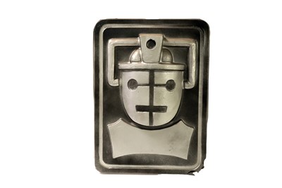 Lot 268 - A reproduction Cyberman helmet from 'The Invasion' 1968; and two other items
