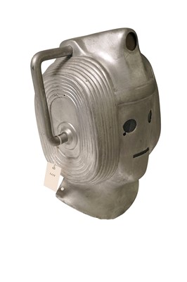 Lot 268 - A reproduction Cyberman helmet from 'The Invasion' 1968; and two other items