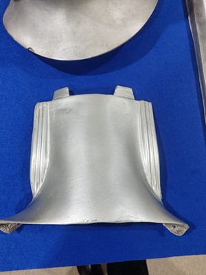 Lot 268 - A reproduction Cyberman helmet from 'The Invasion' 1968; and two other items