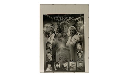 Lot 292 - A Blue Box 2001 Doctor Who signed Poster