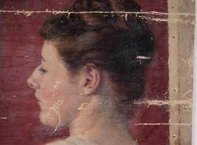 Lot 203 - Isa Jobling - Self Portrait | oil