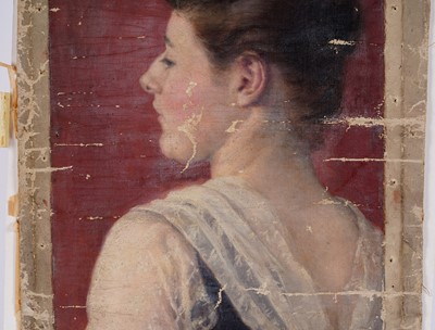 Lot 203 - Isa Jobling - Self Portrait | oil