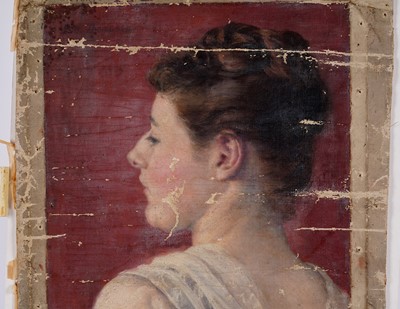 Lot 203 - Isa Jobling - Self Portrait | oil
