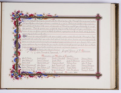 Lot 206 - Local Interest: An important presentation album of watercolours, presented to Joseph Spence Esq.
