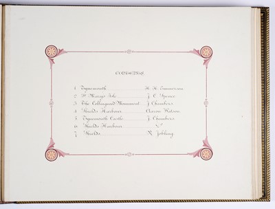 Lot 206 - Local Interest: An important presentation album of watercolours, presented to Joseph Spence Esq.
