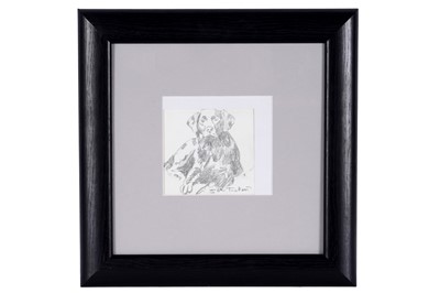 Lot 38 - John Trickett - Sitting Labrador | pencil