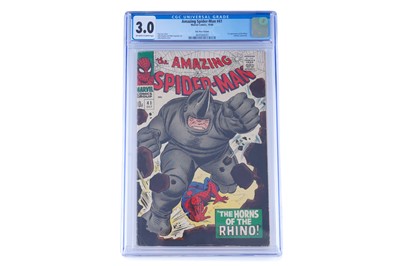 Lot Marvel Comics The Amazing Spider-Man No. 41, CGC 3.0
