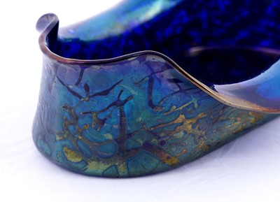 Lot 475 - Loetz: an early 20th Century iridescent glass bowl in stand