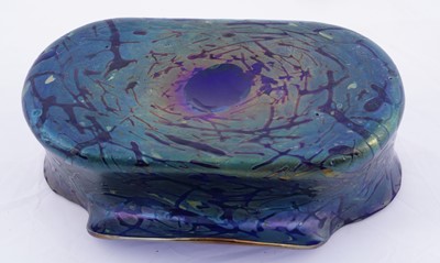Lot 475 - Loetz: an early 20th Century iridescent glass bowl in stand