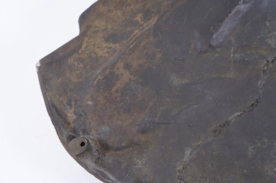 Lot 479 - After Emile Pinado, French (1840-1916): a substantial bronze profile portrait plaque of Minerva