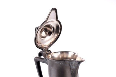 Lot 487 - WMF: an early 20th Century Art Nouveau pewter claret jug