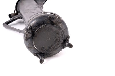 Lot 487 - WMF: an early 20th Century Art Nouveau pewter claret jug