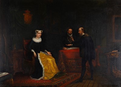 Lot 231 - 19th Century British School - Mary Queen of Scots being prevailed upon | oil