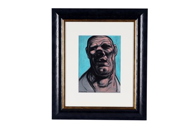 Lot 90 - Peter Howson - Portrait of an ugly man | pastel