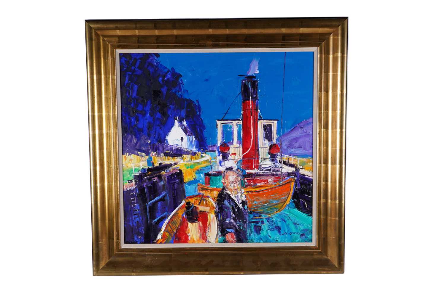 Lot 75 - John Lowrie Morrison "Jolomo" - McPhail up for air, Cairnbaan | oil