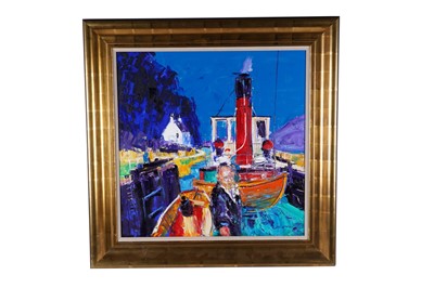 Lot 75 - John Lowrie Morrison "Jolomo" - McPhail up for air, Cairnbaan | oil